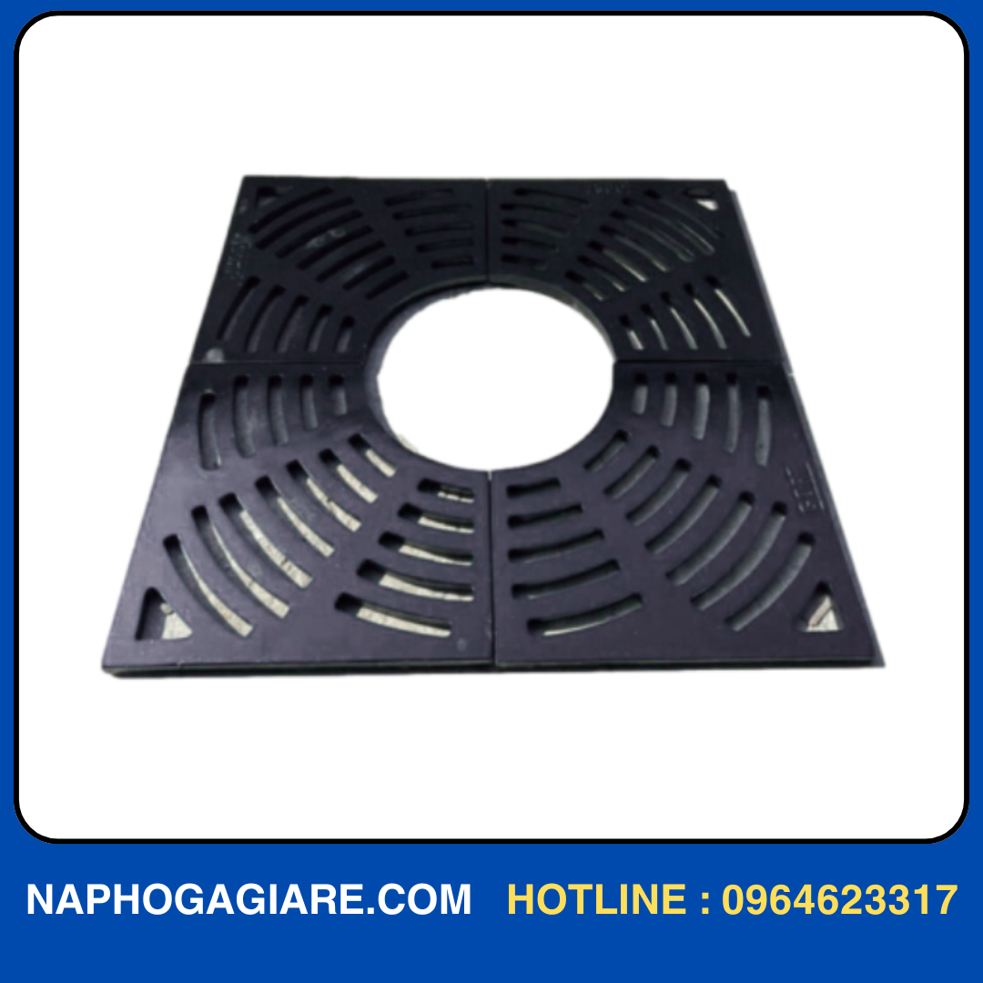 Ghi Bảo Vệ Gốc Cây Composite Khung Vuông